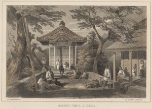 Simoda'daki Denizciler Tapınağı, 1855 by Wilhelm Joseph Heine