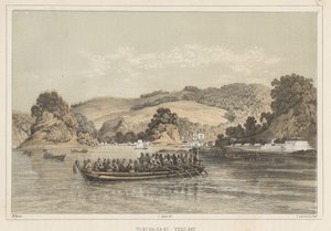 To-Ri-Ga-Sa-Ki, Yedo Körfezi, 1855 by Wilhelm Joseph Heine