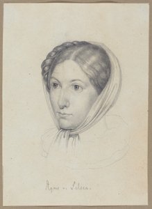 Agnes von Felsen, c.1822 (grafit) by Wilhelm Kügelgen