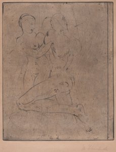 Tecavüz II (soygun II, kadın yarısı) by Wilhelm Lehmbruck