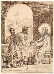 Christus ve Emaus by Wilhelm Marstrand