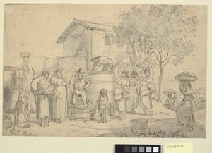 Şarap basılır by Wilhelm Marstrand