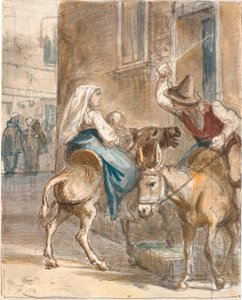 inatçı eşek by Wilhelm Marstrand
