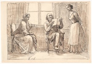 Garip bir mektup by Wilhelm Marstrand