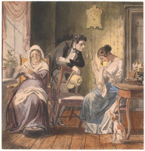 Bir ziyaret (Günlük hayattan bir ziyaret) by Wilhelm Marstrand
