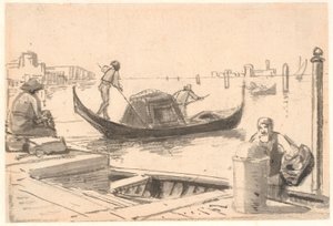 Gondolfart by Wilhelm Marstrand