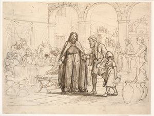 Büyük Akşam Yemeği benzetmesi by Wilhelm Marstrand