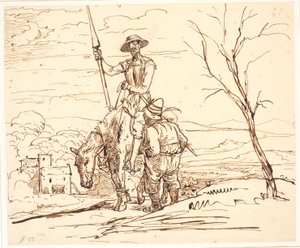 Sancho Pansa keçilerin hikayesini anlatıyor by Wilhelm Marstrand