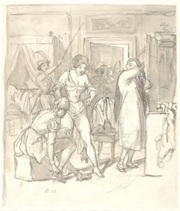 Karnaval için kız kardeşlerin kıyafetleri by Wilhelm Marstrand