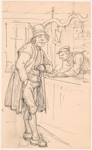 Bakkalda İsveçli çiftçi by Wilhelm Marstrand