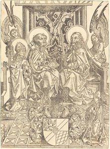 Bir Gölgelik Altında Aziz Peter ve Paul by Wilhelm Pleydenwurff