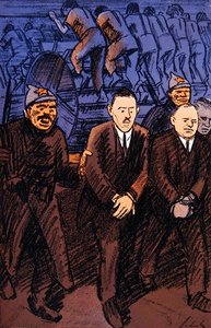 'Simplicissmus' dergisinden Rusya'daki Alman mühendislerin karikatürü