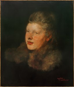 Kürklü sarışın by Wilhelm Trübner