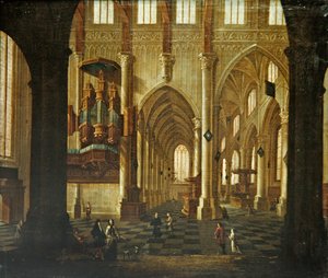Kilise İçi, c.1660 (tuval üzerine yağlı boya)