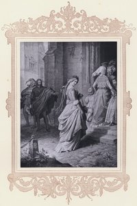 Gretchen, Kirchgang (taş) by Wilhelm von (after) Kaulbach