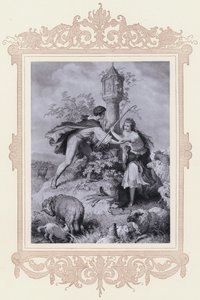 Haideroslein (lito) by Wilhelm von (after) Kaulbach