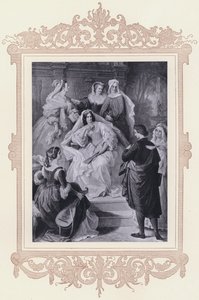 Leonore, Torquato Tasso (lito) by Wilhelm von (after) Kaulbach