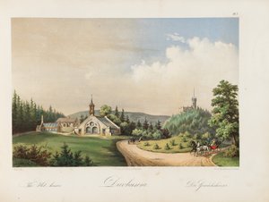 Oscarshal Kaplıcaları, 1852 by Wilhelm von Hanno