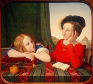 Wienczyslaw ve Konstanty Potocki by Friedrich Wilhelm von Schadow