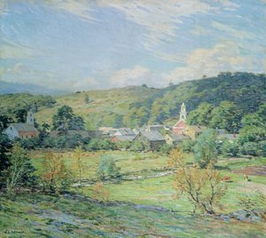 Eylül Sabahı, Plainfield, New Hampshire by Willard Leroy Metcalf