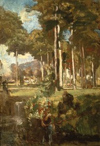 Berkenbos (panelde yağ) by Willem Adriaan van Konijnenburg