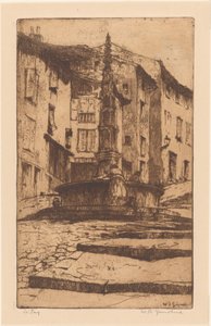 Le Puy (nesne üzerindeki orijinal başlık) by Willem Adrianus Grondhout (signed by artist)