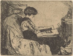 Martha Grondhout-Heshusius'un Portresi by Willem Adrianus Grondhout (signed by artist)