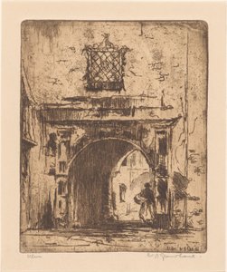 Ulm (nesne üzerindeki orijinal başlık) by Willem Adrianus Grondhout (signed by artist)