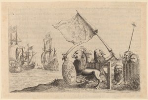 Birleşik Eyaletler Bahçesini Koruyan Aslanlar, 1634. by Willem Basse