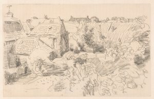 Enkhuizen sınırlarındaki Çatılar ve Bahçeler by Willem Bastiaan Tholen