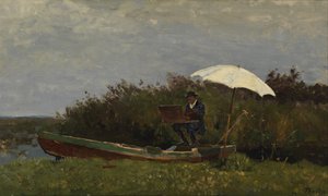 Teknede Çalışan Ressam Gabriel, 1882