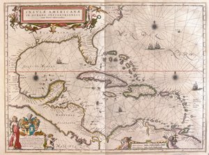 Karayipler, Hounduras ve Florida, Willem Blaeu