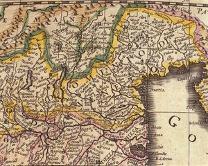 Carte de la bölge de la Venedik, İtalya. Atlas de William Blaeu (1571 - 1638) by Willem Blaeu