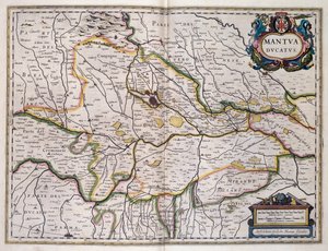 Mantua Dükalığı, harita Willem Blaeu (1571-1638), İtalya by Willem Blaeu