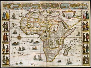 Afrika haritası. Atlas