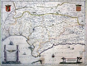 Endülüs, İspanya Haritası (gravür)