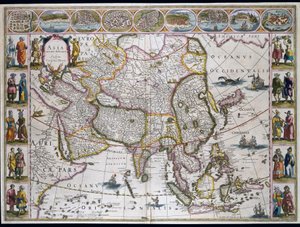 Asya haritası. Atlas