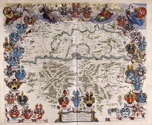 Almanya Haritası, c.1644-1645 by Willem Blaeu