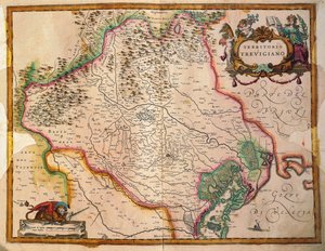 İtalya bölgeleri, Treviso bölgesi, Veneto bölgesi, İtalya, Willem Janszoon Blaeu by Willem Blaeu