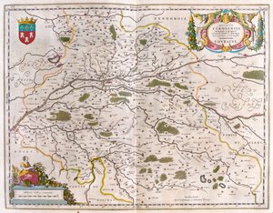 Loire Nehri vadisi ve kasabalar (Bloise, Amboise) - touraine, Willem Blaeu
