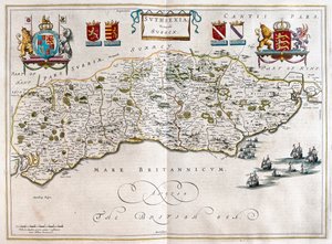 Sussex, Willem Blaeu