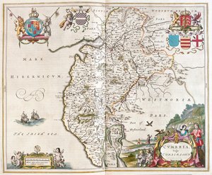 Westmorland - Cumbria Göller Bölgesi, Willem Blaeu
