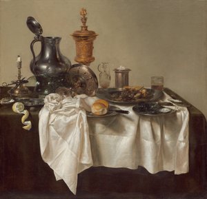 Kıymalı Pastalı Ziyafet Parçası, 1635. by Willem Claesz. Heda