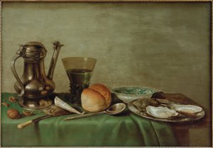 Kahvaltı natürmort by Willem Claesz. Heda