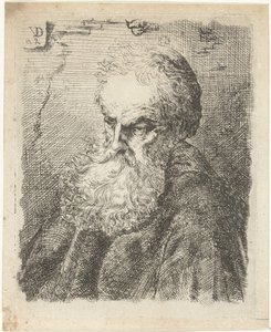 Sakallı yaşlı bir adamın büstü by Willem Cornelis van Dijk
