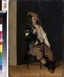 Sigara içmek. (Sigara içen). Borulu bir adamın portresi. Willem Cornelisz Duyster