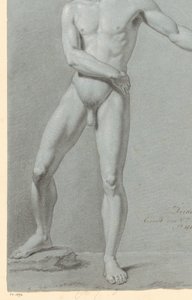 Önden görülen çıplak erkek ayakta (3. ödül 1810) by Willem Grebner