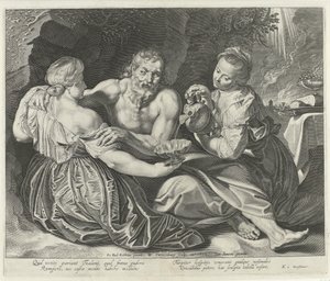 Lût ve Kızları by Willem Isaacsz Swanenburg