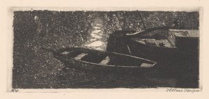Kıç ve kayık by Willem Jansen (graveur) (signed by artist)