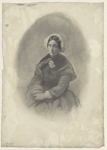 oval kadın portresi by Willem Maris
